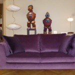 Passage Privé Décoration - canapé violet